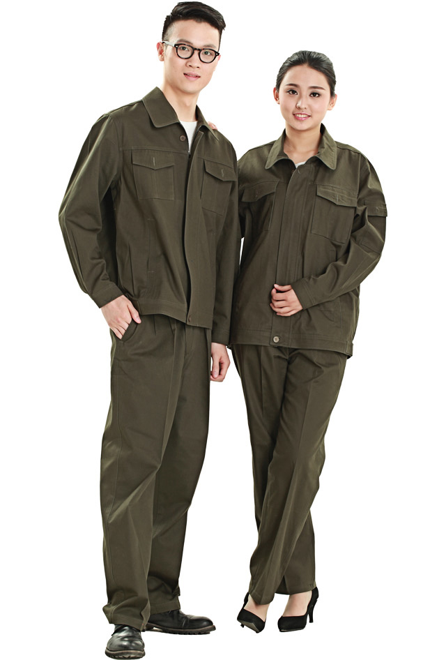 HR-815款純棉紗卡茄克工作服款式圖片大全 HR-815款純棉紗卡茄克工作服定制款式